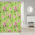 thumbnail image 2 of Manfei Funny Pickle Cartoon Shower Curtain 72Wx78L,Cute Pink Bowtie Flower Bath Curtain, 2 of 5