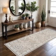 thumbnail image 2 of 2x6 Hallway Washable Runner Rug : Vintage Soft Kitchen Laundry With Non Slip Backing Farmhouse Entryway Living Room Floor Mat Stain Resistant Carpet For Bedroom Bathroom Distressed Beside, 2 of 7