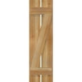 thumbnail image 5 of 11 1/4"W x 39"H TimberCraft Two 5 3/8" Boards Spaced Board-n-Batten Shutters w/Z-Bar, Rough Sawn Western Red Cedar (Per Pair), 5 of 13