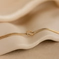 thumbnail image 4 of Gold Bracelets for Women 14K Real Gold Plated Love Knot Bracelet Dainty Snake Chain Infinity Bracelet Adjustable Gold Jewelry Gifts for Women, 4 of 5