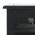 thumbnail image 6 of SAFAVIEH Primrose French 3-Drawer Black Wood Rectangle Console Table (23.5 in. W x 13 in. D x 29.5 in. H), 6 of 7