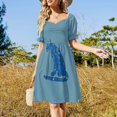 thumbnail image 2 of Blu - mamá mia Vestido de manga corta Vestidos de mujer Traje de verano de mujer, 2 of 6