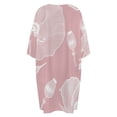 thumbnail image 5 of Pink Poppy Floral Pattern Design Sleepshirts For Sleeping Travels Loose Sleepdress Pajama Dress Soft Nightdress Sleepwear, 5 of 7
