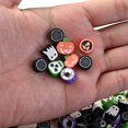 thumbnail image 3 of 50pcs Mix Halloween Space Clay Beads Ghost Skull Spider Web Pumpkin Jewelry Beads For Making Bracelet Necklace Earring Handcraft, 3 of 4