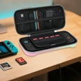 thumbnail image 4 of Uberwith Carrying Case for New 2025 Switch 2, Switch 2 Protective Hard Travel Bag Holder with Extra Space for Joy-Con, Cables, Games Cartridges and Accessories, Fancy Pink Green, 4 of 8