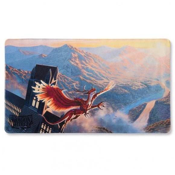 Arcane Tinmen ATM21521 Board Games Dragon Shield Play Mat - Logi Crimson
