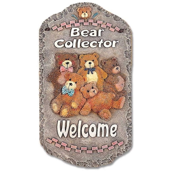 TrendyDecor4U Porch Decor Welcome Sign Bear Collector Wall Art LP-10