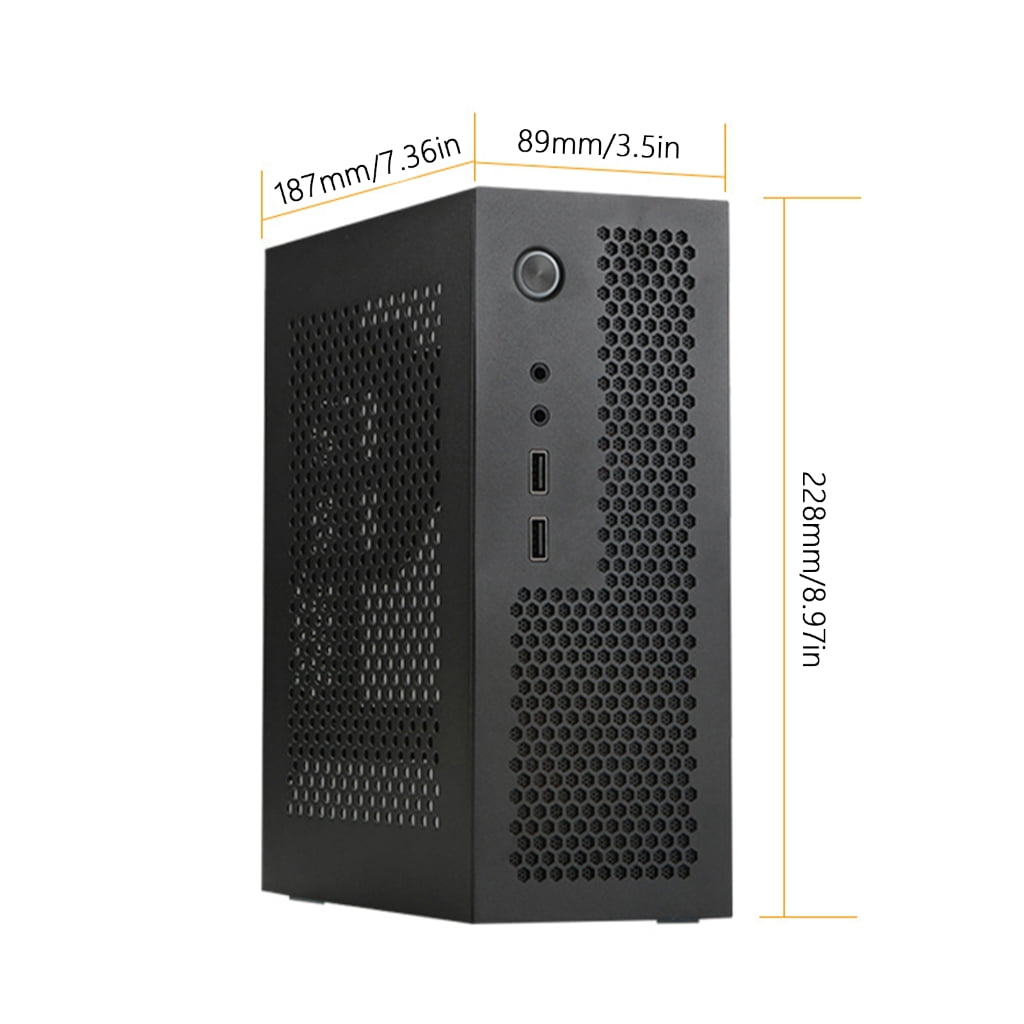 A09 3.8L ITX Chassis HTPC Portable Computer PC Support PCIe 2.5inch Solid States Drive Mini Computer Case