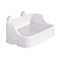 thumbnail image 3 of Caja de arena de conejos esquina para ir al baño, portátil, con una bandeja de sartén alta de deflectación, inodoro para mascotas, para chinchillas, 3 of 10