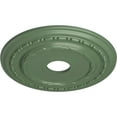 thumbnail image 3 of Ekena Millwork 17 7/8"OD x 3 5/8"ID x 1 1/4"P Dublin Ceiling Medallion (Fits Canopies up to 5 1/8"), Hand-Painted Athenian Green, 3 of 6