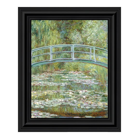 Water Lily Pond by Claude Monet Framed Wall Art Print, Monet Water Lilies Print, 11x14