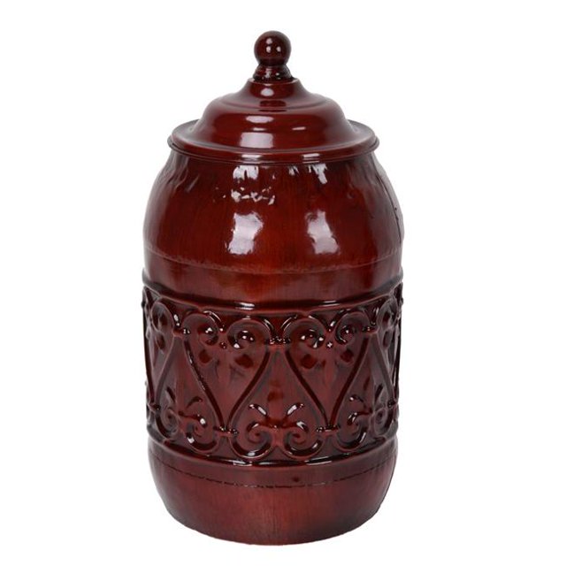 Jeco HD-HADJ028 Pot Métallique de 10,5 Po&44; Rouge