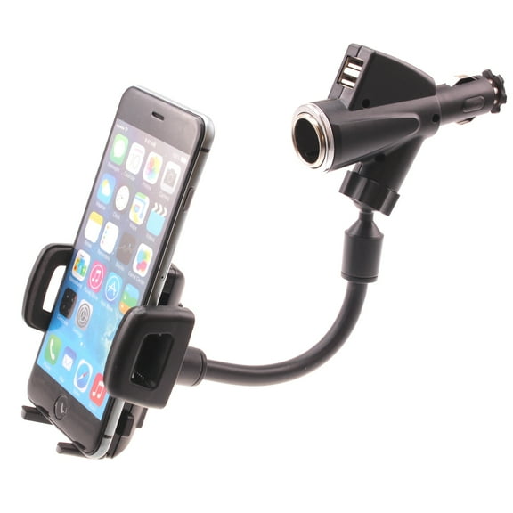 Charger Car Mount for TCL 50 XL 5G/XE 5G/LE - Holder DC Socket USB Port Cradle Swivel