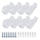 thumbnail image 1 of 8Pcs Curtain Clear P Clips Hook,Roller Blind Clips Child Safety Chain Cord P Clip Hooks for Vertical Roman Roller Blinds, 1 of 5