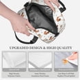 thumbnail image 3 of Naloa Rabbit And Squirrel Print Lunch Bag for Women & Men Insulated Lunch Box or Cooler Lunch Tote Bags for Work, Travel, Outdoor, 3 of 5