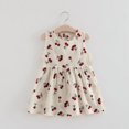 thumbnail image 1 of Robes d'Été Style Coréen pour Fille Enfants Mode Décontractée Mignonne Fraîche Impression Respirante Sans Manches Robe Débardeur Charmante, 1 of 5