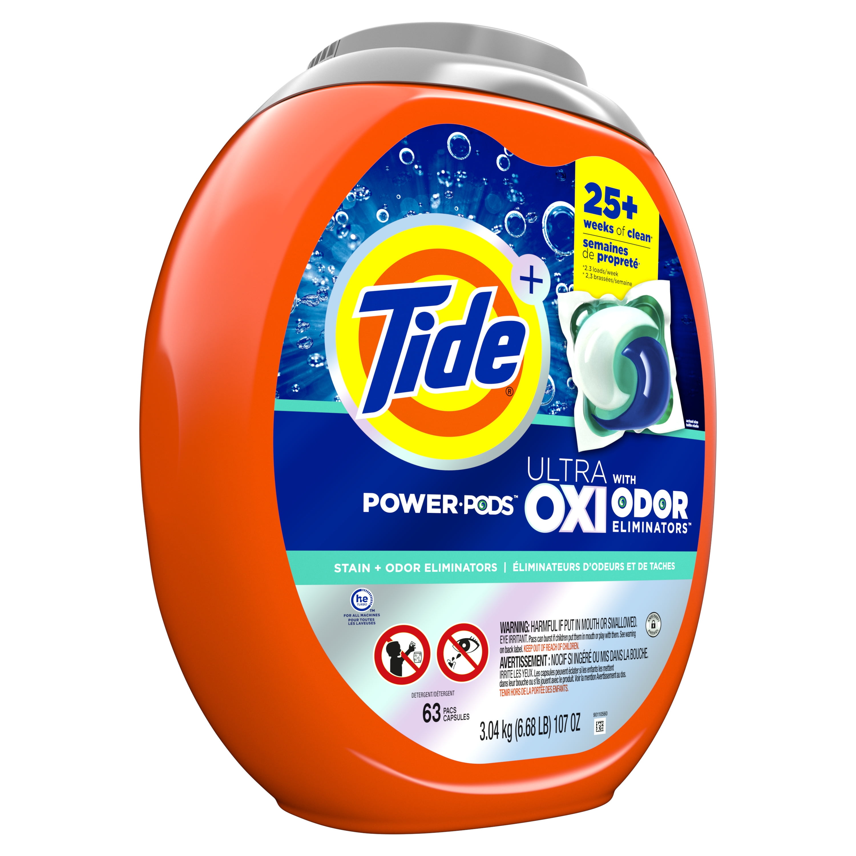 Buy Tide Ultra OXI Power PODS with Odor Eliminators Laundry Detergent