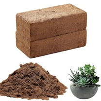 Coco Coir Brick for Plants,Bexikou 2 Packs Natural Organic Compressed Coconut Coir Fiber with Low EC & PH Balance, High Nutrition Coconut Soil Coco Fiber for Planting, Herbs