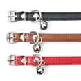 thumbnail image 2 of Jinsinto Colliers en Cuir pour Chats, Chiots Chiens, 2 of 5
