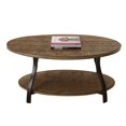 thumbnail image 1 of Bowery Hill Oval Cocktail Table in Light Oak Finish, 1 of 3
