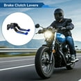 thumbnail image 2 of Short Long Brake Clutch Levers for Yamaha WR125X 09-15 6 Position Adjustable Motorcycle Handlebar Brake Lever Aluminum Alloy Black Handle Blue End, 2 of 6