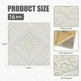 thumbnail image 7 of (2 pack) Abyssaly Drop Peel and Stick Ceiling Tiles, 13.7"x 13.7", 16 Pcs, Covered 21 Sq.ft, Foam 3D Wall Panels Peel and Stick, Easy to Install and Cut for Ceiling and Interior Wall Decor, Plain White, 7 of 7