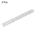 thumbnail image 3 of Uxcell 2pack Stainless Steel Ruler, 8" Metal Rulers 1" Wide Inch and Metric Graduation, 3 of 7