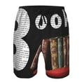 thumbnail image 3 of Logiee Books1 Print Mens Swim Trunks Quick Dry Board Shorts,Breathable Hawaii Beach Shorts Swimwear Bathing Suits-Medium, 3 of 6