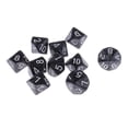 thumbnail image 4 of 10 unids/pack de dados poliédricos digitales negros D10 para accesorios de juegos de cartas de 1,6 cm Zulema Juego de dados de 10 caras, 4 of 6