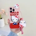 thumbnail image 1 of Funky Hello Kitty For Samsung Galaxy S7 Edge S8 S9 S10 S20 S21 S22 S23 Plus Ultra S21FE Note 9 10 20 Case With Holder Rope LXY, 1 of 7