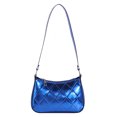 thumbnail image 2 of Bolso vagabundo para mujer, bolso para la axila con forma de rombo simple y suave para viajes de ocio azul Sywqhk Para Estrenar, 2 of 2