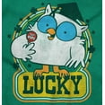 thumbnail image 2 of Saint Paddys Lucky Tootsie Pop Owl Toddler Boy Girl T Shirt Infant Toddler Brisco Brands 12M, 2 of 6