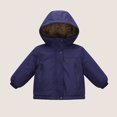 thumbnail image 2 of YunPes Toddler Boys Fleece Lined Puffer Jacket Full Zip Hooded Winter Coat with Zip Pockets Kids Windproof Warm Outerwear, 2 of 5