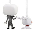 thumbnail image 2 of Hallmark The Nightmare Before Christmas Jack and Zero Funko POP! Christmas Ornaments, 2, 0.32lbs, 2 of 6