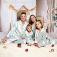 thumbnail image 5 of Inglocry Cotton Family Christmas Pajamas Matching Sets 2025 Satin Plus Size Casual Pjs Matching Sets for Family White 6 Months, 5 of 7