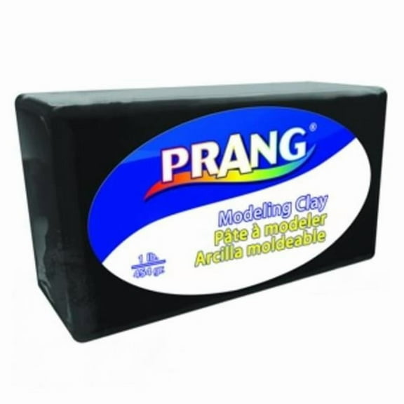 Prang X00789 Non-Hardening Clay Blocks, Black - 1 lbs