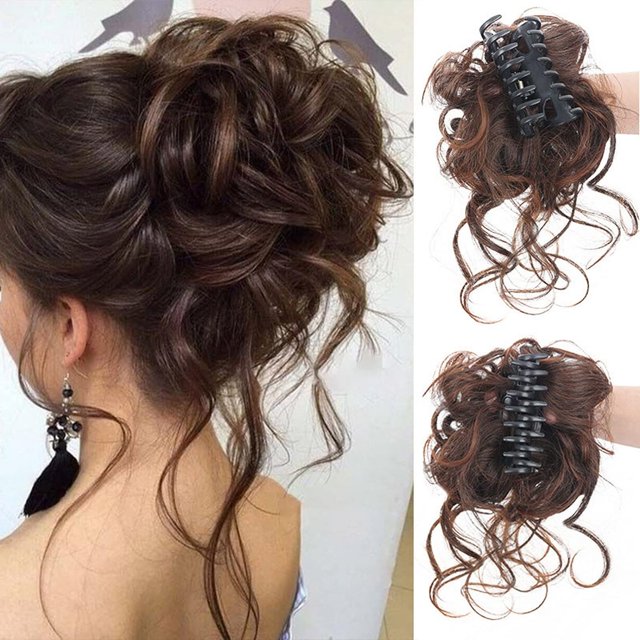 LAICAIW Chignon Désordonné, Extensions de Cheveux pour Femmes, Bandeau, Chignon Roulé