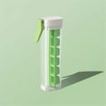 thumbnail image 4 of Graflsoa 2024 Innovative One-Press Ice Cube Tray - Dual Green 6-Cube Molds, Spill-Proof Design, Food-Grade PC+PP, Perfect for Cocktails & Parties, 2-Pack, 4 of 7
