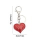 thumbnail image 3 of Llavero de Corazón y Melocotón para San Valentín | Llavero de Aleación con Forma de Corazón para Mochila, Bolso y Móvil | Regalo Romántico para Parejas | 9,5 X 4 Cm | Rosa, Rojo, Blanco, Dorado, 3 of 6