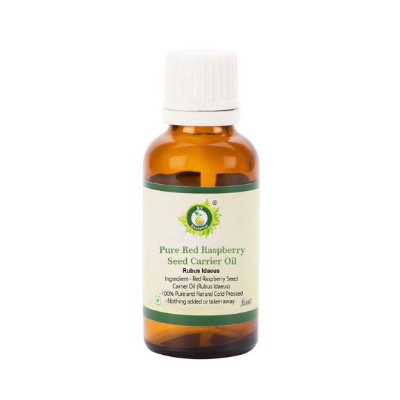 Red Raspberry Seed Oil Rubus Idaeus Pure Red Raspberry Seed Oil Unrefined For Face For Skin Pure Natural Cold Pressed 100ml 3.38oz By R V Essential