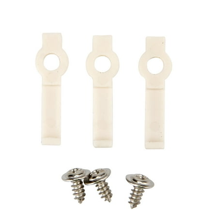 - SUPERNIGHT 10mm Width One Side Mounting Bracket Fixing Clip for LED Light Strip -- 50 Pcs Pack (Straight)