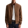 thumbnail image 2 of GSPCLAM Jacket for Men Smart Casual Relaxed Lightweight Jacket for Office, Essential Wrinkle Resistant Jacket with Pockets Brown, 2 of 5