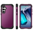 thumbnail image 5 of Decase for Samsung Galaxy S25 Phone Case,Shockproof Three Layer Heavy Duty Soft Silicone Rubber Bumper+Hard Plastic Hybrid Protective Case for Samsung Galaxy S25,Purple, 5 of 7