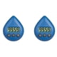 thumbnail image 1 of 2X Reloj de BañO Digital Reloj de Ducha una Prueba de Agua Temporizador Temperatura Humedad Temporizador de Cuenta Regresiva Visual Reloj de Pared Azul, 1 of 3