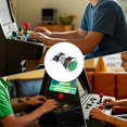 thumbnail image 3 of Arcade LED Illuminated Push Button Green, Light-Up Push Button with Built-In Bracket for Arcade Machines and Gaming Consoles, 3 of 5