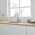 thumbnail image 3 of Brushed Nickel Mini Bar Prep Faucet with Pull Down Sprayer for Bathroom and Kitchen Sink, 3 of 7