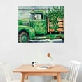 thumbnail image 3 of COMIO  Truckload Of Luck St Patrick's Day Farmhouse Canvas Wall Art, Design, 3 of 5