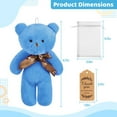 thumbnail image 5 of 10PCS Mini Bear Stuffed Plush Bear, Mini Bear Bulk with Thank You Tag Organza Packing Bag, for Guest Baby Shower Souvenirs Birthday Christmas Gift, 5 of 7