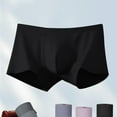 thumbnail image 4 of Rohuuque Men's Boxer Briefs Cotton Invisibles Breathable Shorts Panties Thin Low-rise Sport Lightweight Elastic Underwear Black, 4 of 6