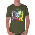 thumbnail image 1 of Awkward Styles Cat T-Shirt Space Pet T Shirts for Men, 1 of 4